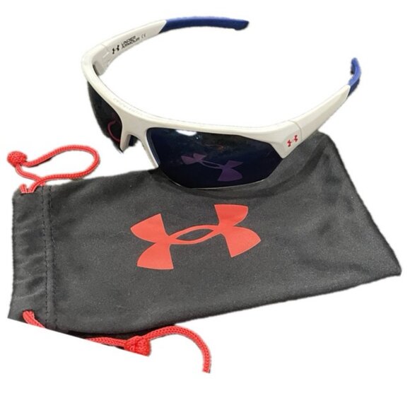 UNDER ARMOUR TUNED 7000 UA PLAY MAKER JRWHITE BLUE FRAME BLUE LENSES SUMMER